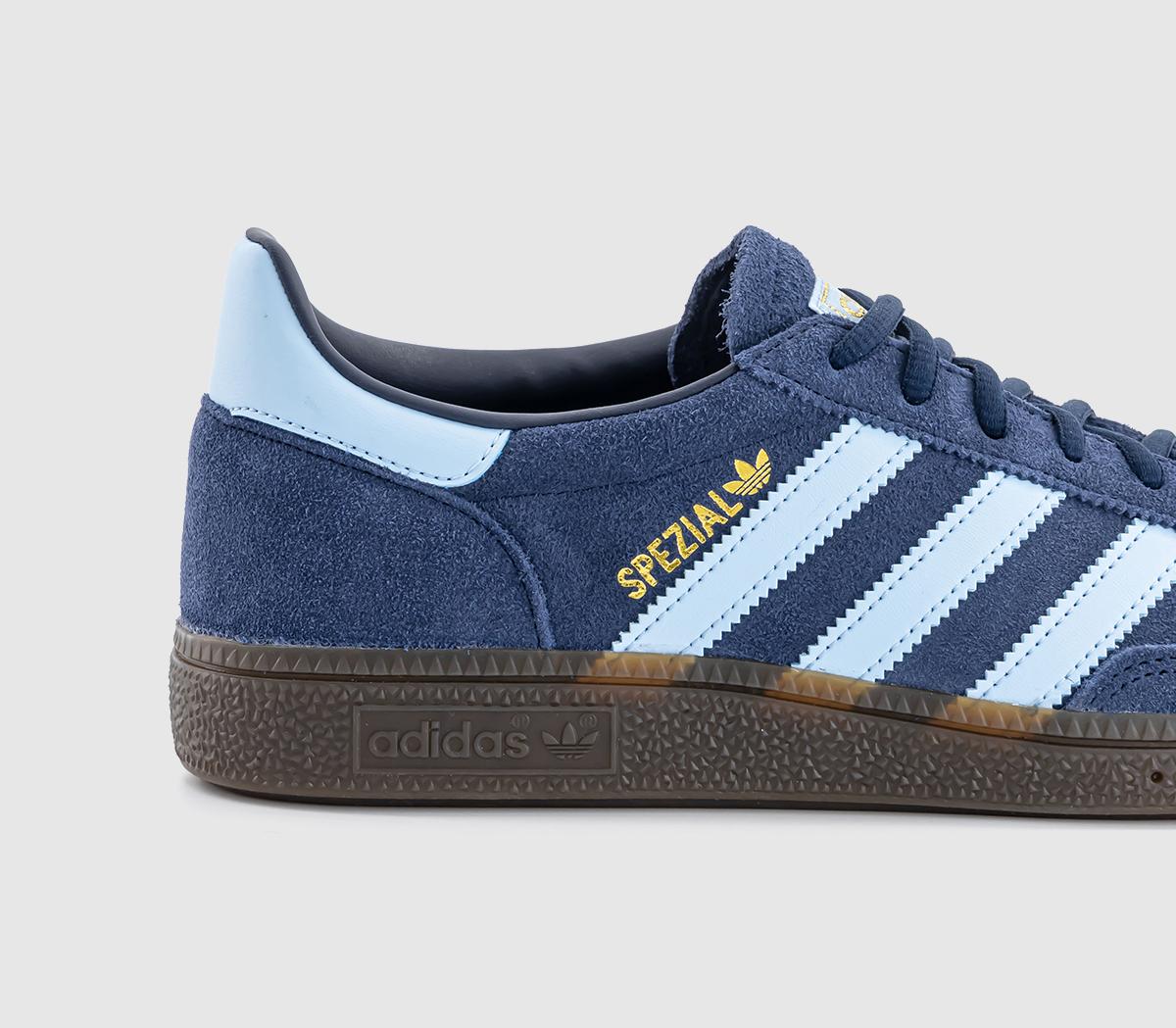 adidas Handball Spezial Trainers Collegiate Navy Clear Sky Gum - His ...