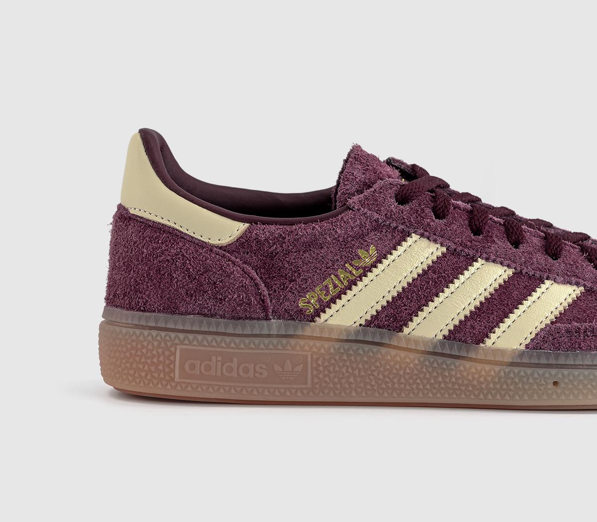 adidasHandball Spezial TrainersMaroon Warm Vanilla Gold Metallic