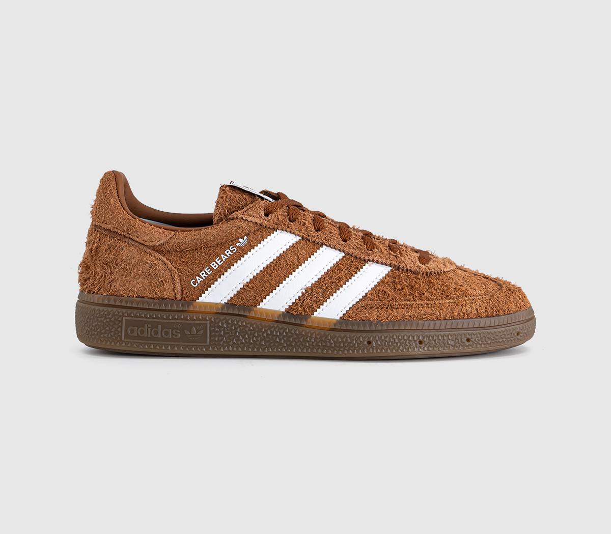 Adidas Handball Spezial 'Care Bears' Trainers Care Bear White Gum Brown in Women's Size 5, Office Shoes