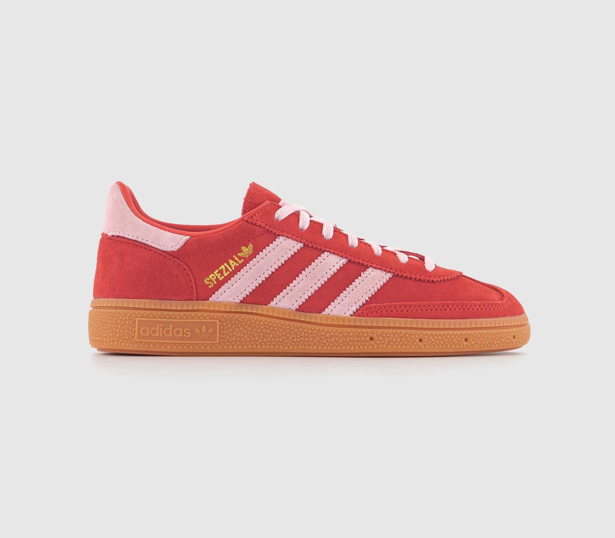 Adidas red stripe trainers online