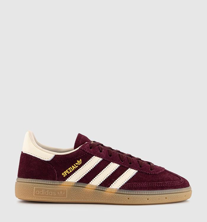 adidas Handball Spezial Trainers Maroon Cream White Gold Metallic
