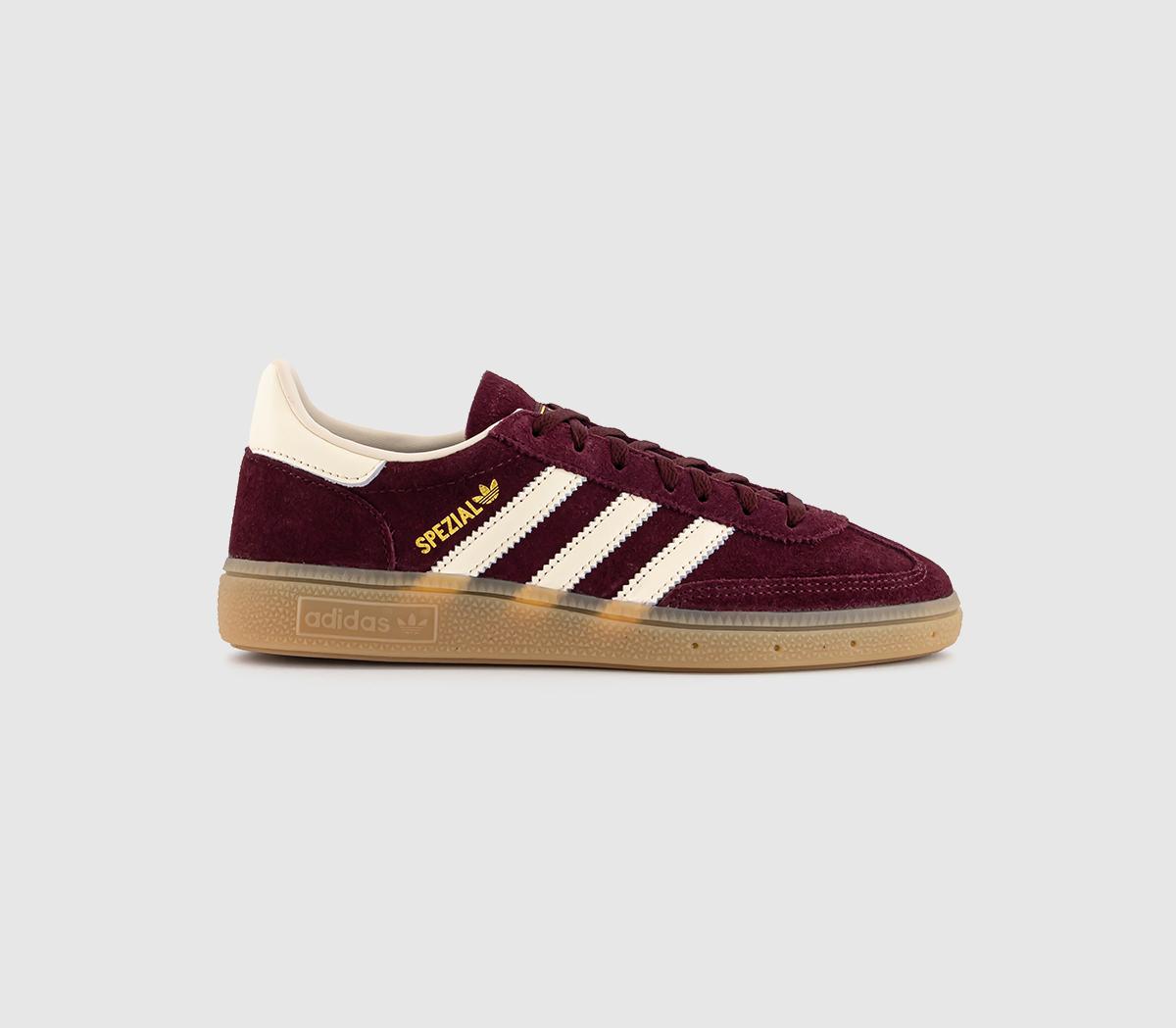 adidasHandball Spezial Trainers adidasHandball Spezial TrainersMaroon Cream White Gold Metallic