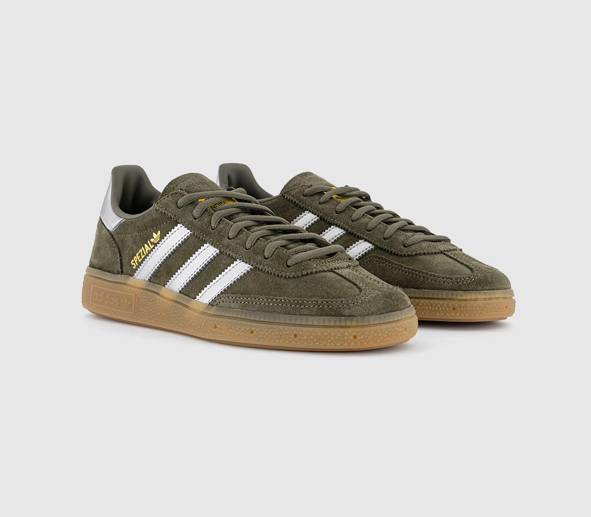 adidas Handball Spezial Trainers Olive Strata Silver Metalic Super ...