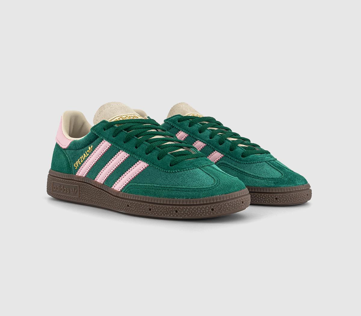 adidas Handball Spezial Trainers Collegiate Green Clear Pink Cream ...