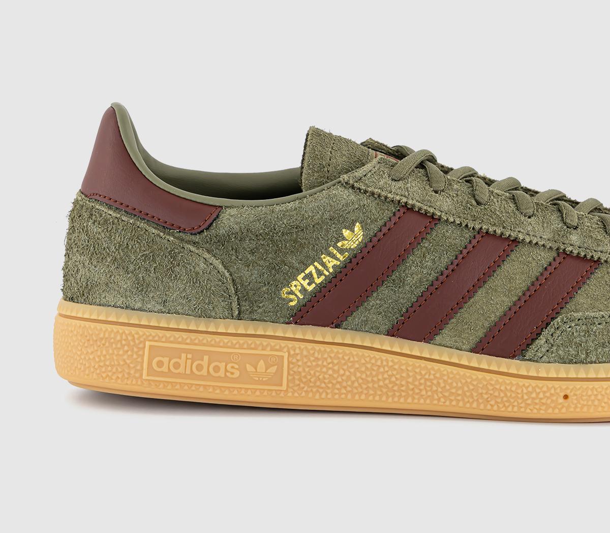 adidasHandball Spezial TrainersFocus Olive Fox Brown Gum