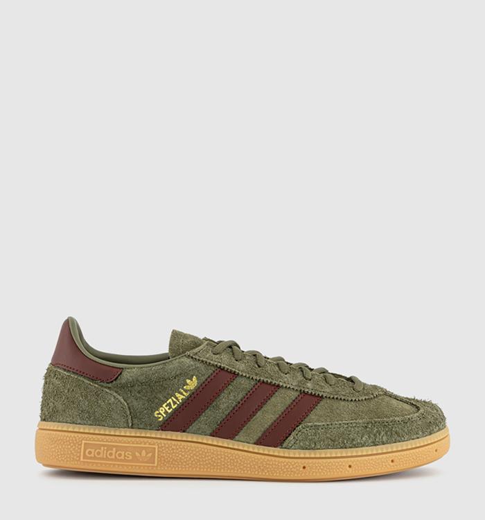 adidas Handball Spezial Trainers Focus Olive Fox Brown Gum