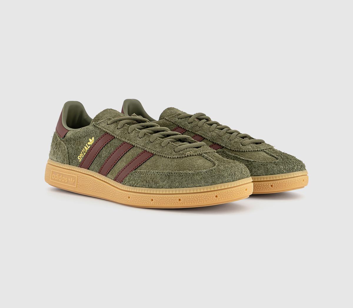 adidasHandball Spezial TrainersFocus Olive Fox Brown Gum