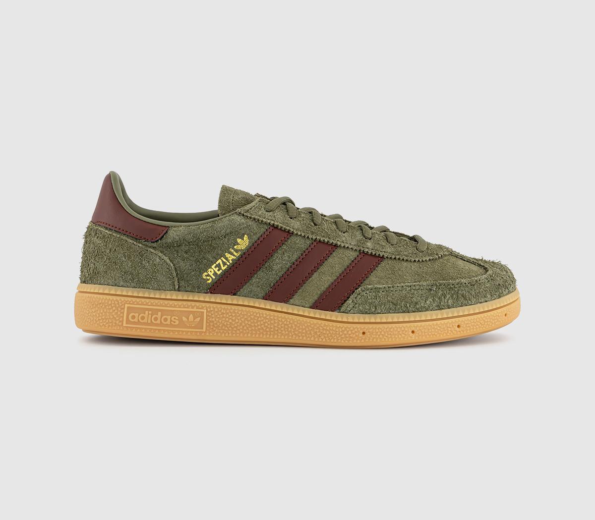 adidasHandball Spezial TrainersFocus Olive Fox Brown Gum
