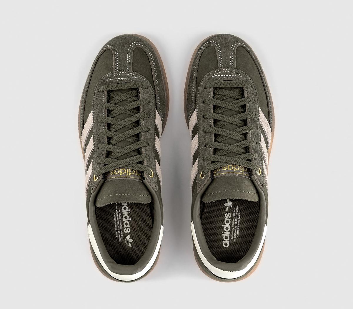adidasHandball Spezial TrainersOlive Stata Satin Stitch White Gum