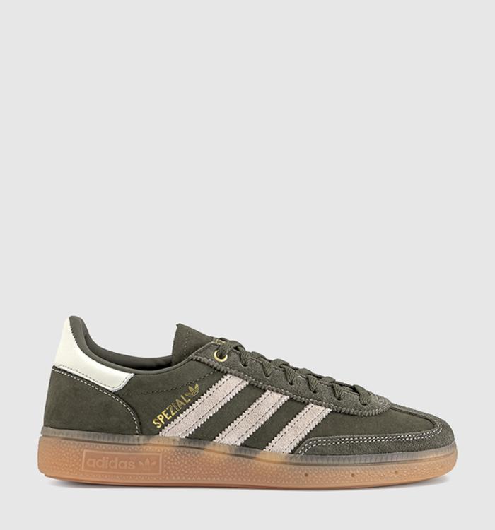 adidas Handball Spezial Trainers Olive Stata Satin Stitch White Gum