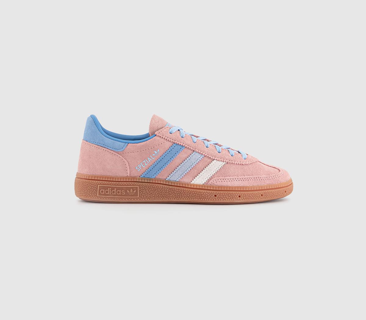 Pink blue and white adidas on sale