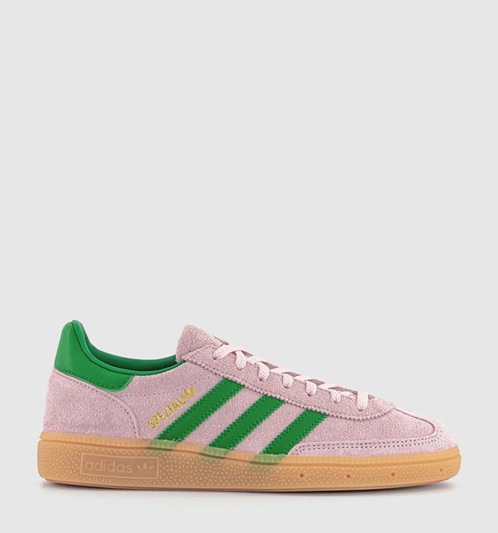 adidas Handball Spezial Trainers Clear Pink Green Gold Metallic