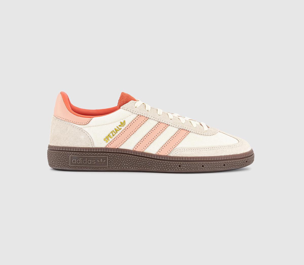 adidas Handball Spezial Trainers Cream White Powder Coral Semi Coral Women s Trainers