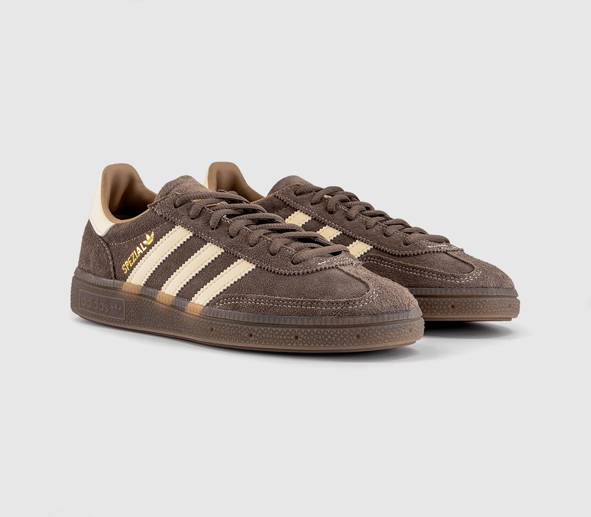 Adidas Handball Spezial Trainers Earth Strata Wonder White Gum Women Adidas Handball Spezial Trainers Earth Strata Wonder White Gum Women