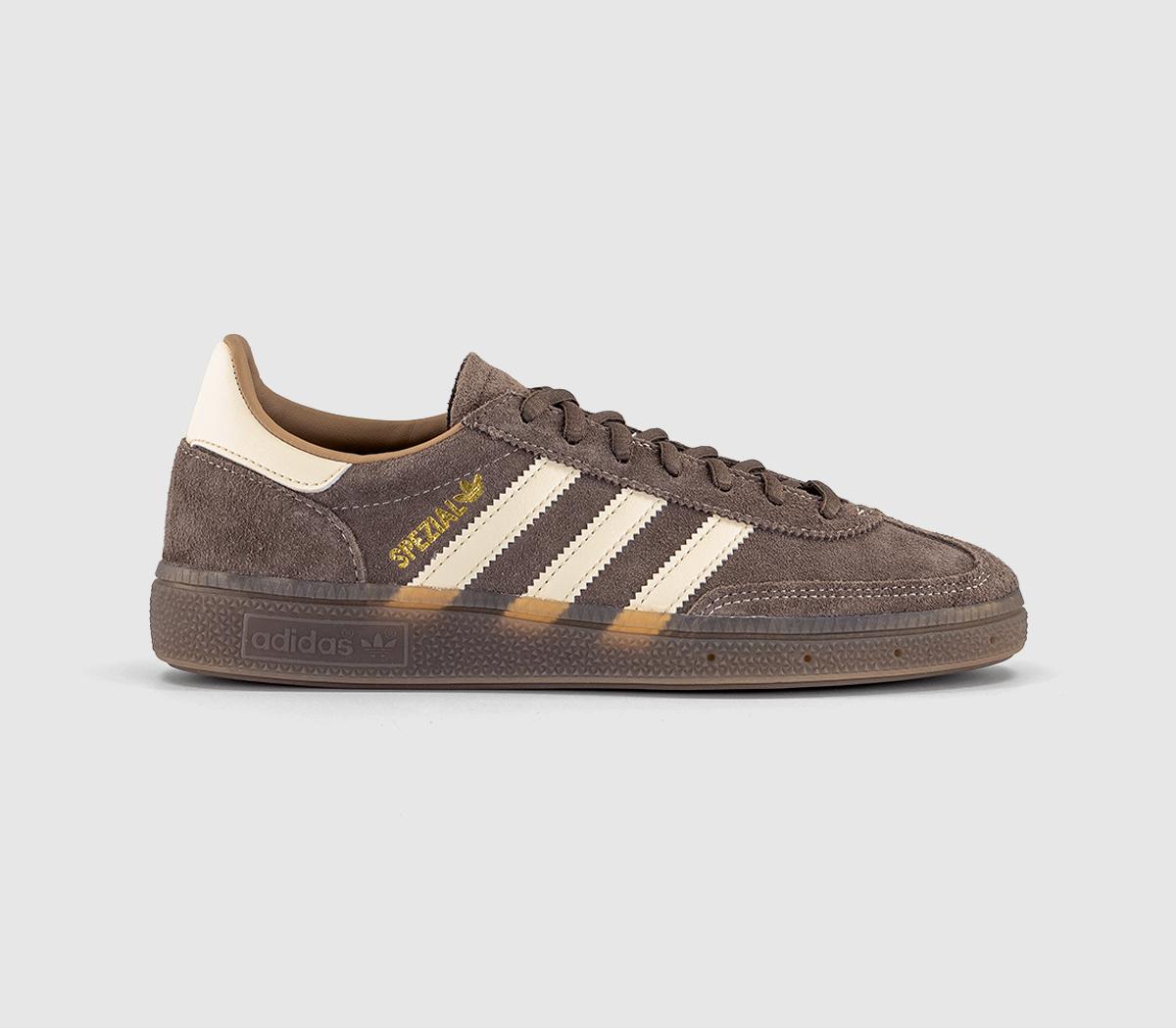 Adidas Handball Spezial Trainers Earth Strata Wonder White Gum Women Adidas Handball Spezial Trainers Earth Strata Wonder White Gum Women