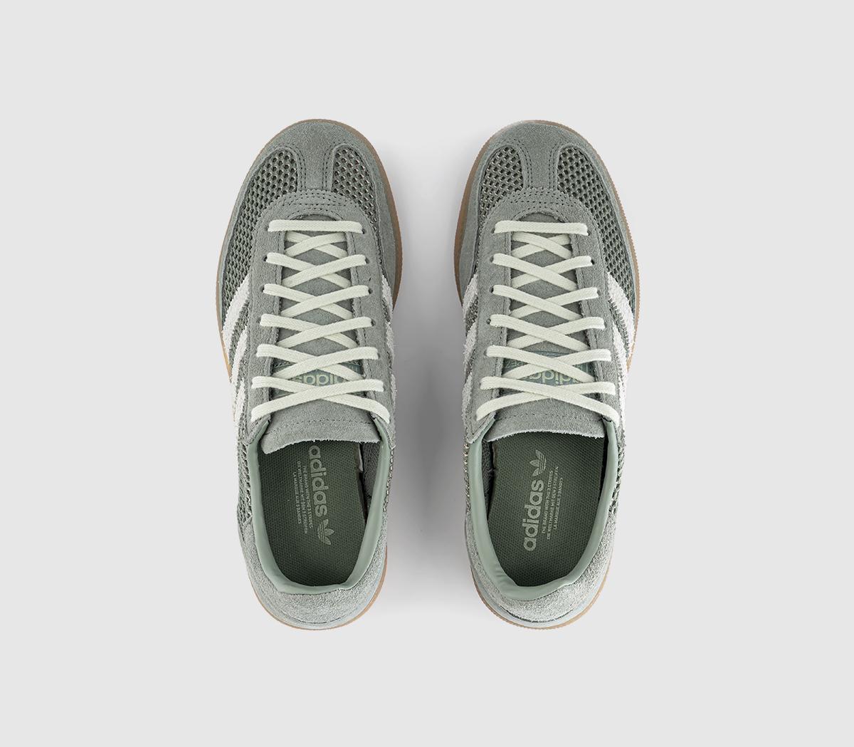 adidas Handball Spezial Trainers Silver Green Linen Green Gum