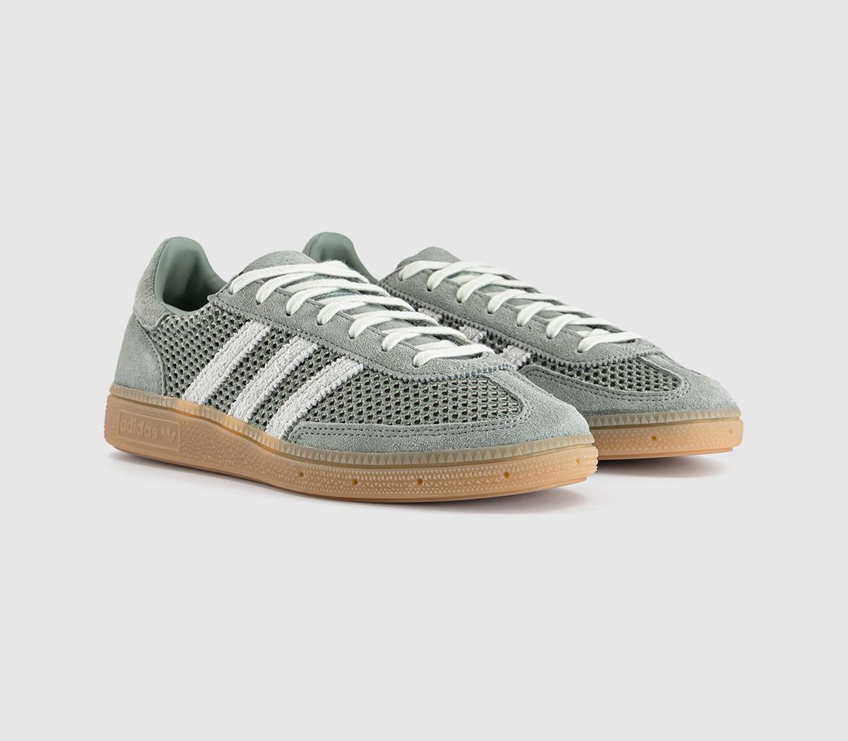 adidas Handball Spezial Trainers Silver Green Linen Green Gum