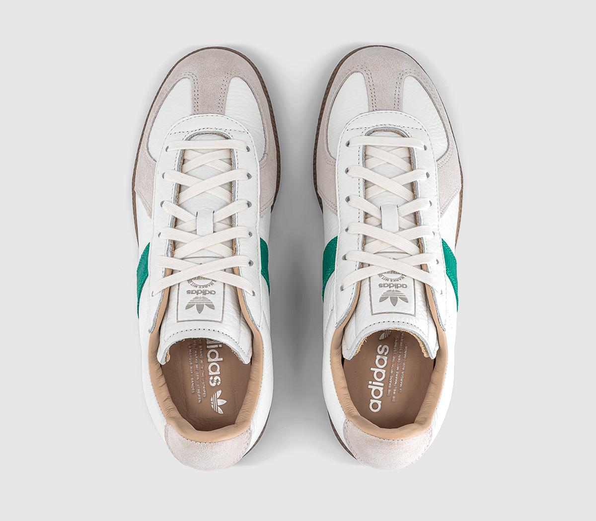adidasBW Army TrainersWhite Power Green Off White