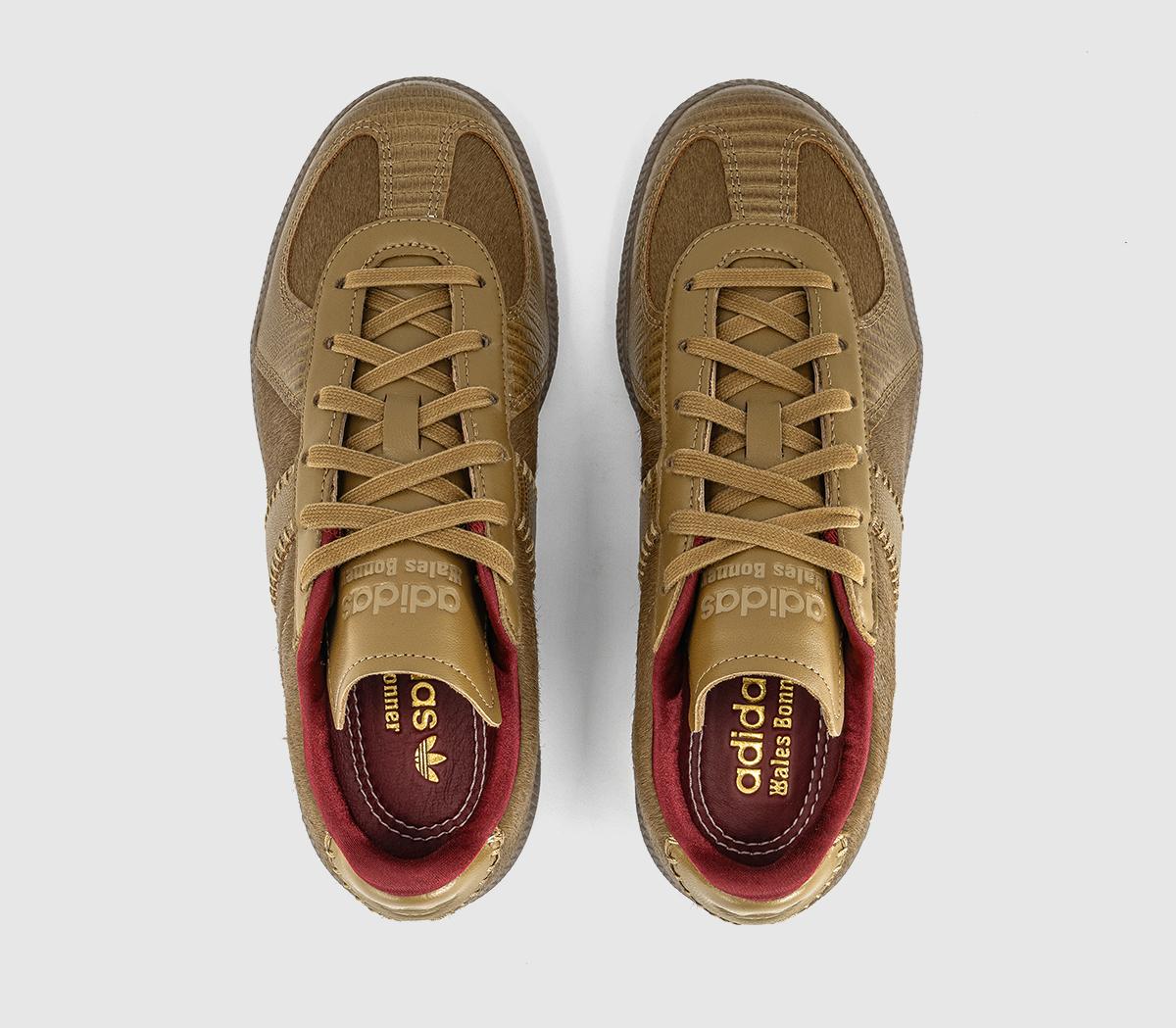 adidasBw Army TrainersWb Khaki Pony Noble Maroon Gold Metallic