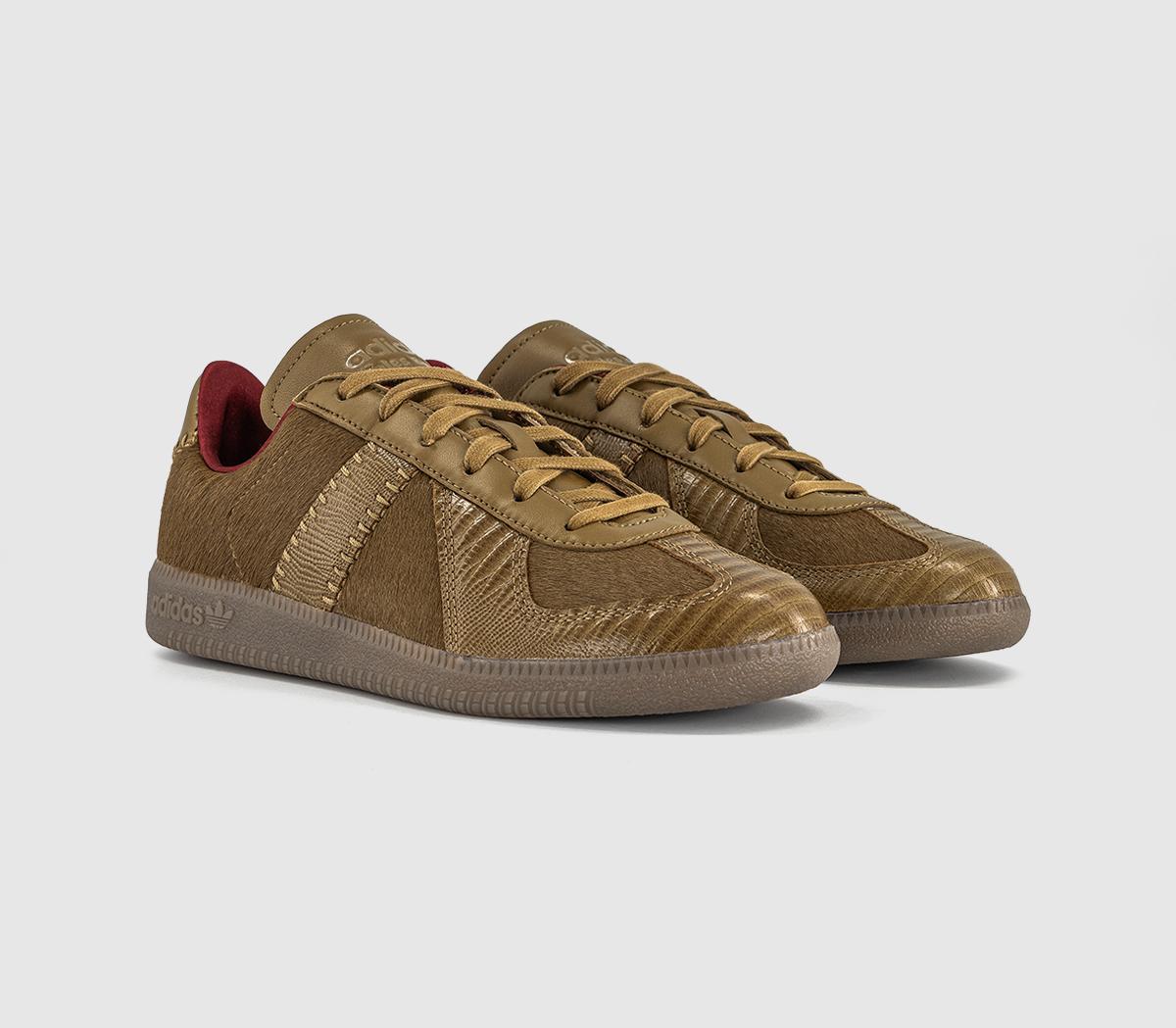 adidasBw Army TrainersWb Khaki Pony Noble Maroon Gold Metallic
