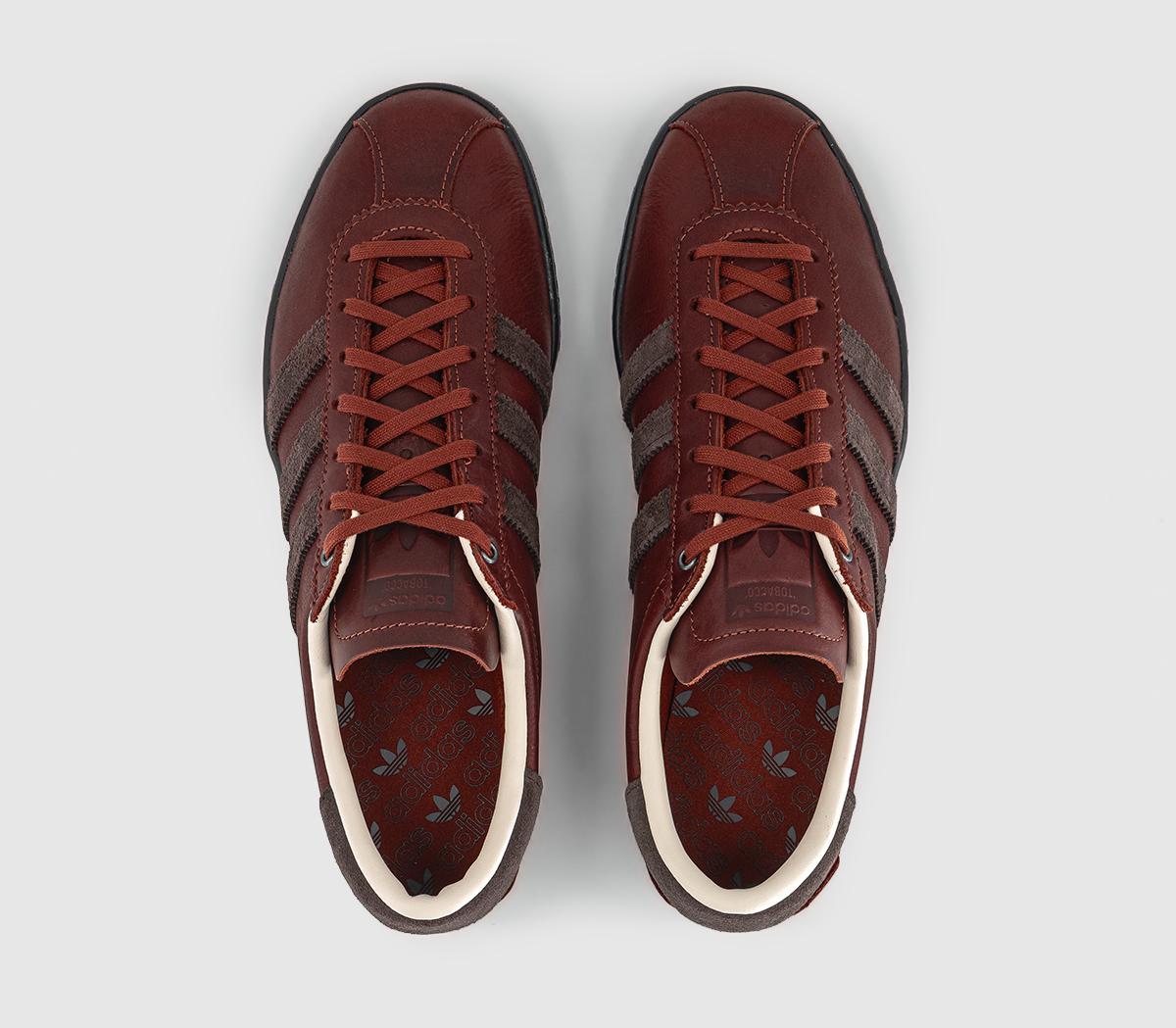 adidasTobacco Trainers Burnt Sienna Dark Brown Core Black