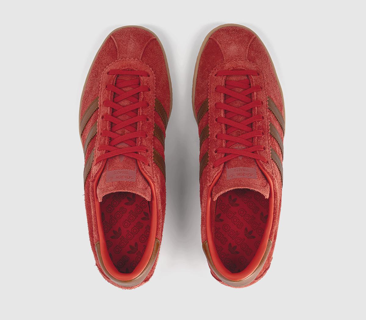 adidasTobacco TrainersPreloved Red Dusky Bronze Gum