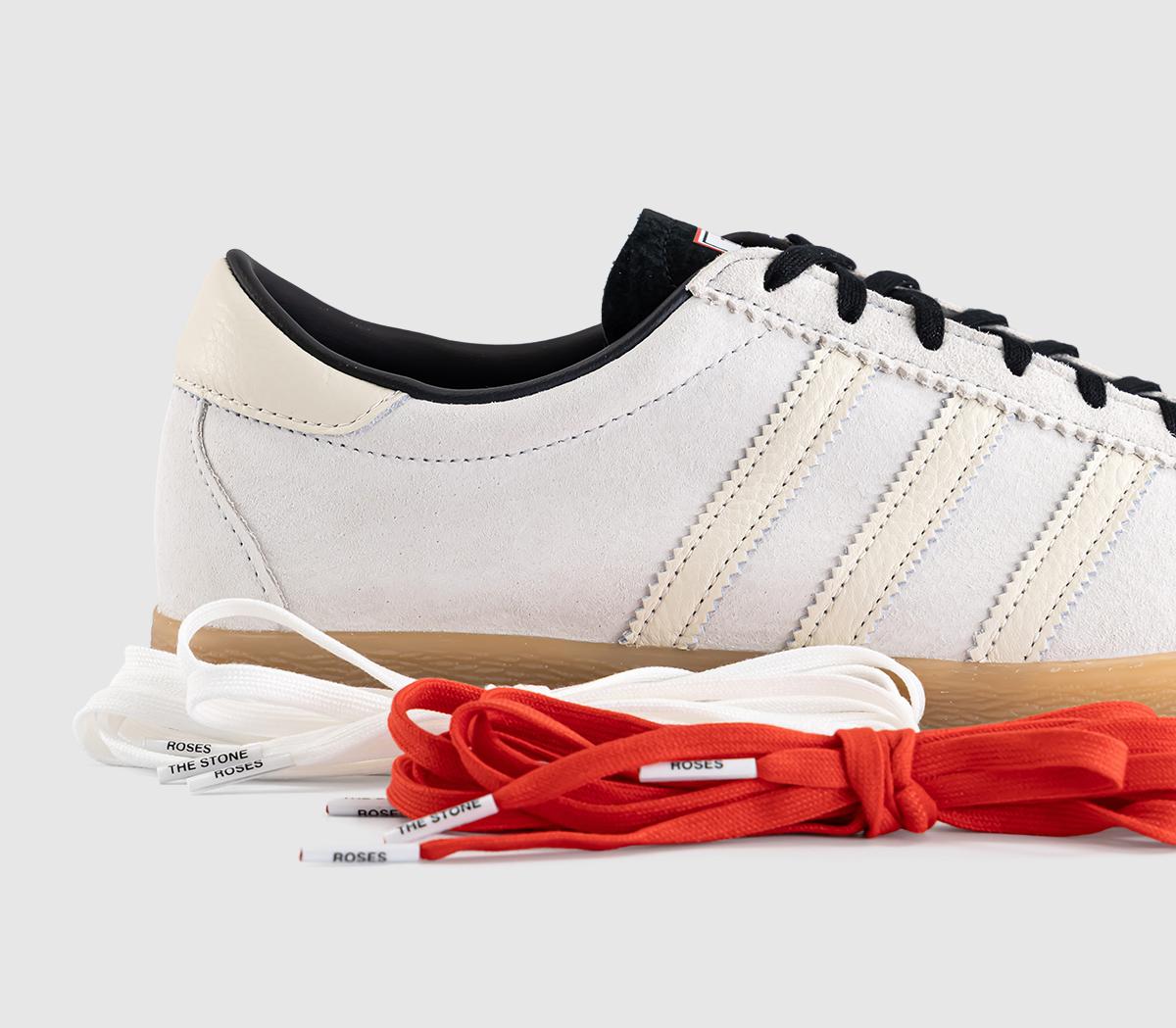 adidas The Stone Roses x adidas Tobacco Trainers Stone Roses Crystal White  Chalk White Core Black
