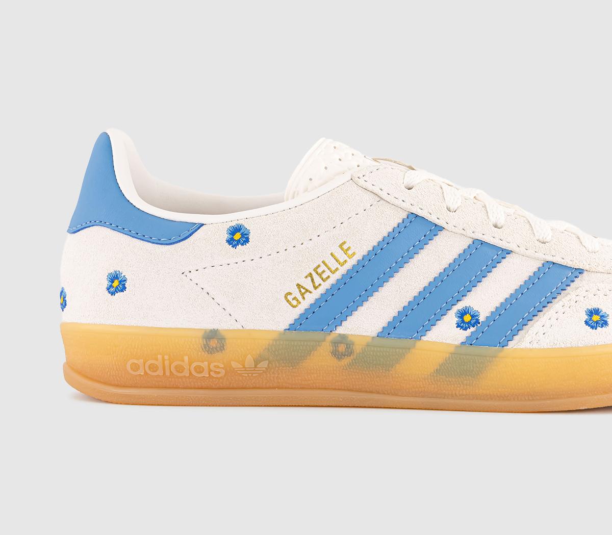 adidasGazelle Indoor TrainersCloud White Light Blue Gum