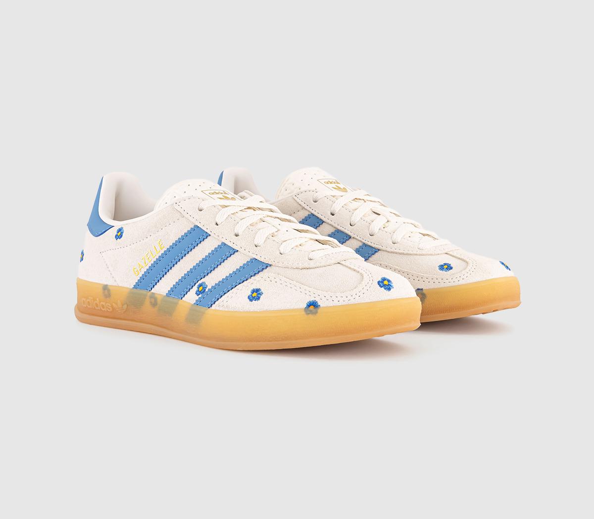adidasGazelle Indoor TrainersCloud White Light Blue Gum