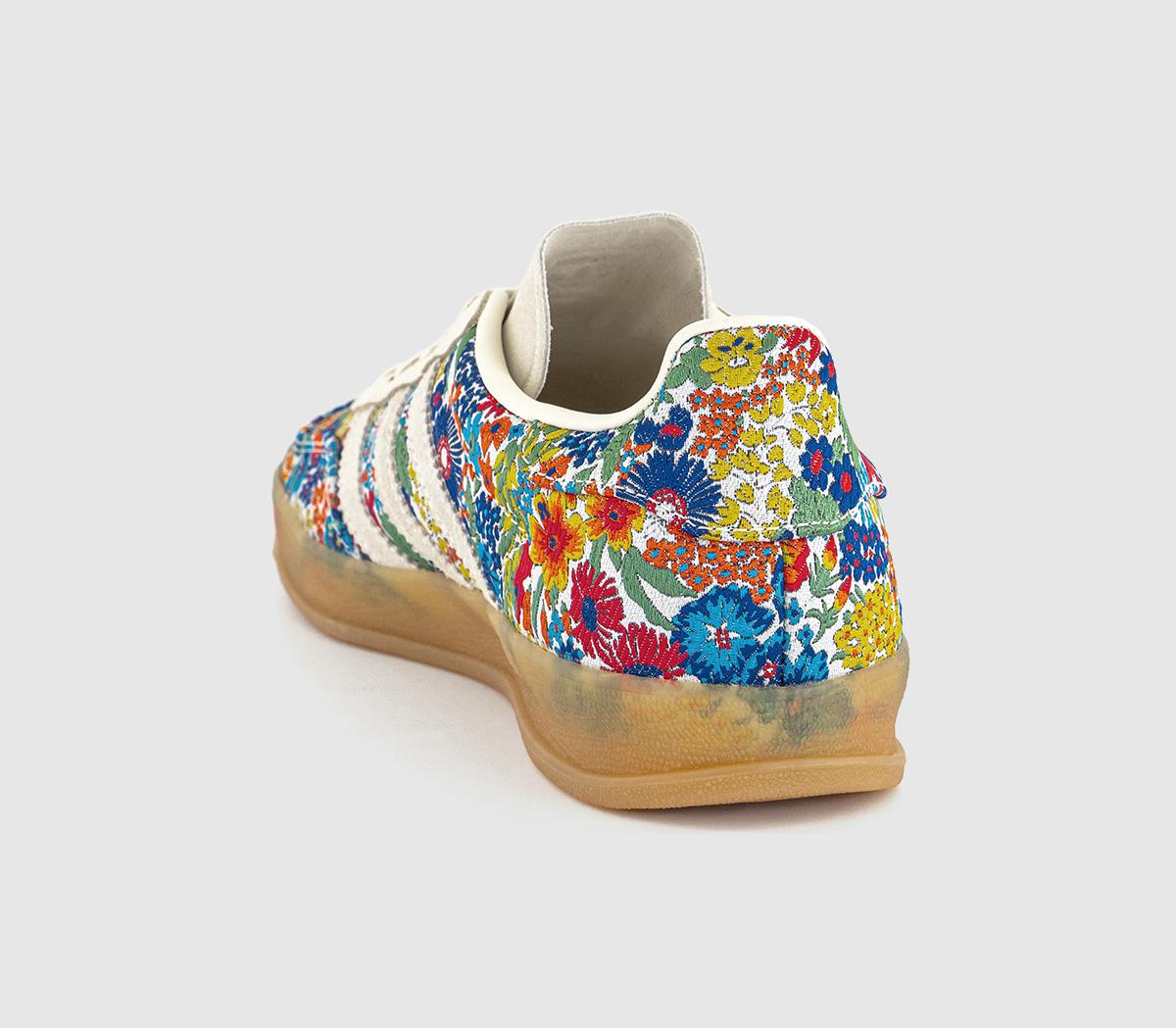adidas adidas x Liberty London Gazelle Indoor Trainers adidas adidas x Liberty London Gazelle Indoor Trainers Flower Offwhite Gum