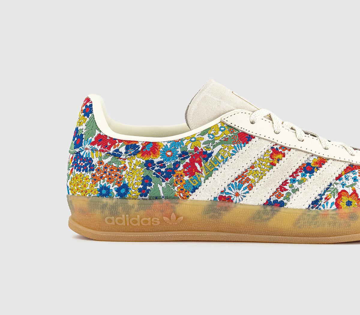 adidas adidas x Liberty London Gazelle Indoor Trainers adidas adidas x Liberty London Gazelle Indoor Trainers Flower Offwhite Gum