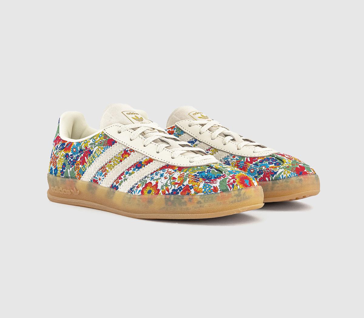 adidas adidas x Liberty London Gazelle Indoor Trainers adidas adidas x Liberty London Gazelle Indoor Trainers Flower Offwhite Gum