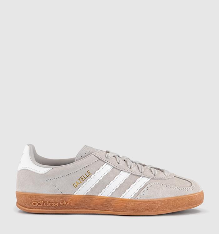 adidas Gazelle Indoor Trainers Chalk Pearl White Gum