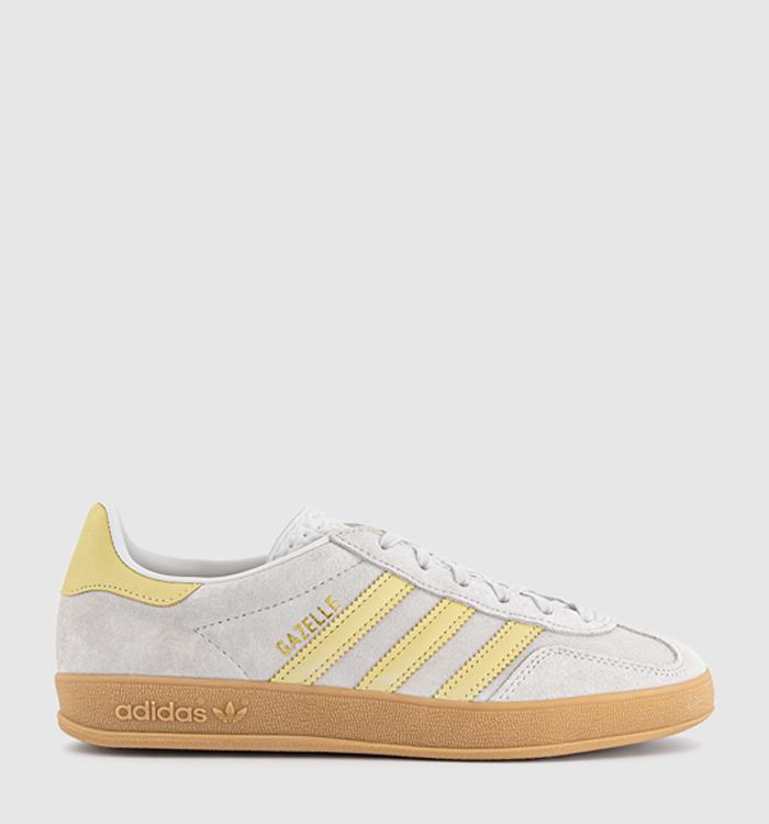 adidas Gazelle Indoor Trainers Grey One Power Yellow Gum