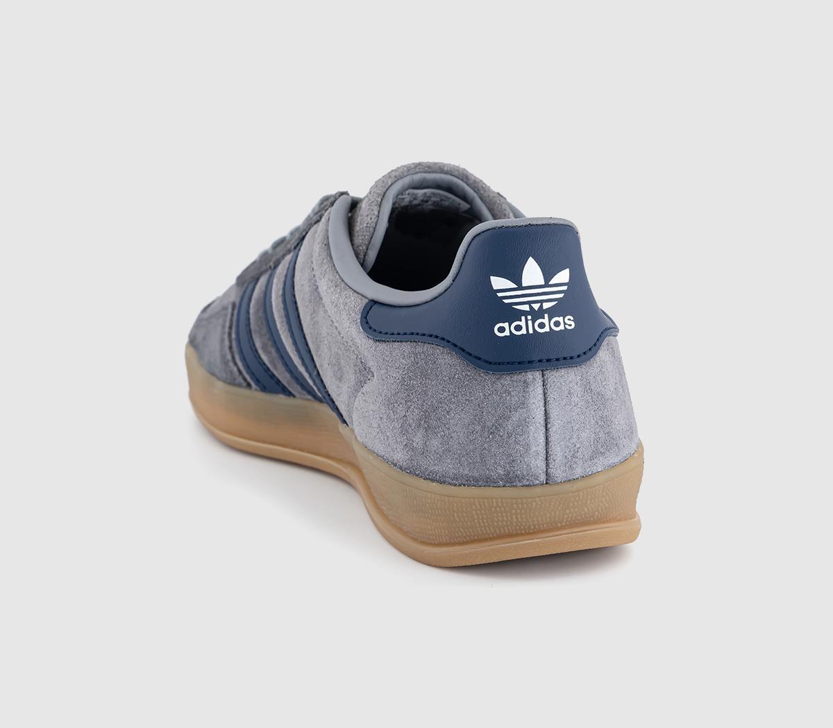 adidasGazelle Indoor TrainersGrey Night Indigo Grey