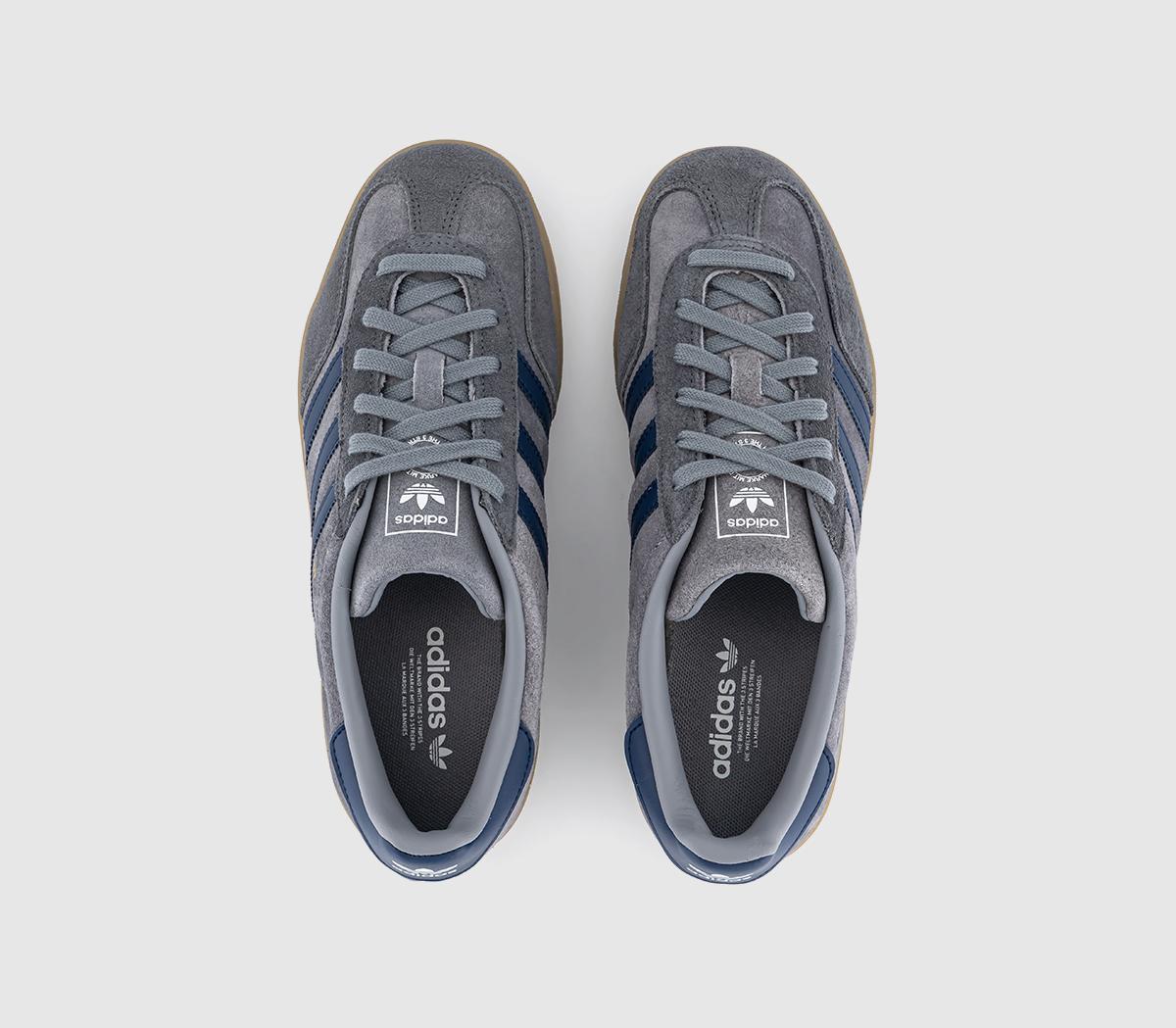 adidasGazelle Indoor TrainersGrey Night Indigo Grey