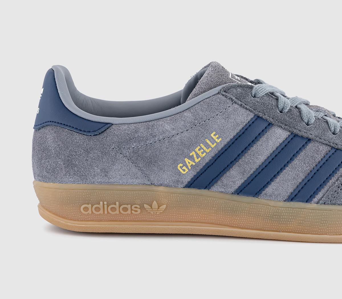 adidas Gazelle Indoor Trainers Grey Night Indigo Grey - Women's