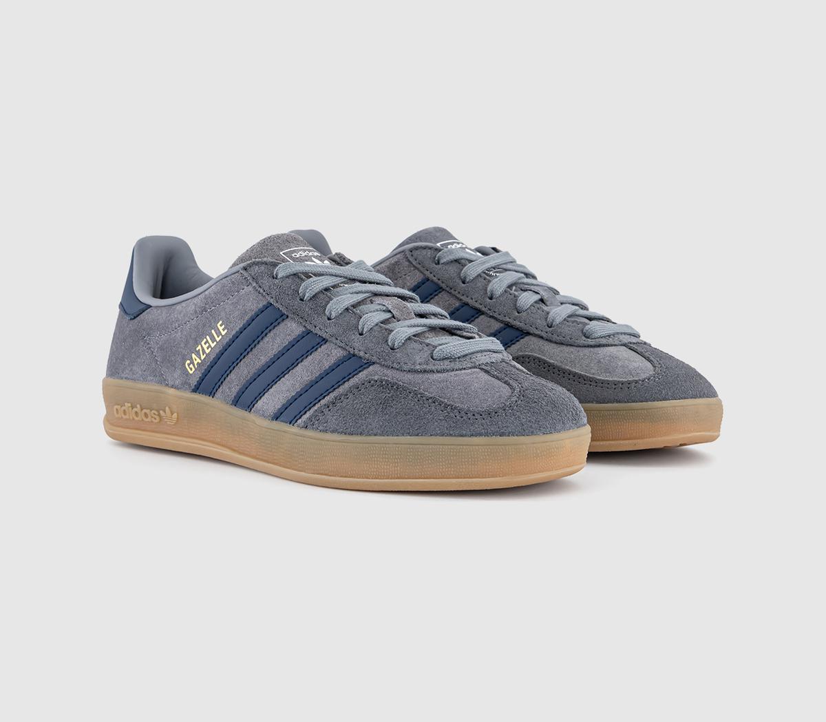 adidasGazelle Indoor TrainersGrey Night Indigo Grey