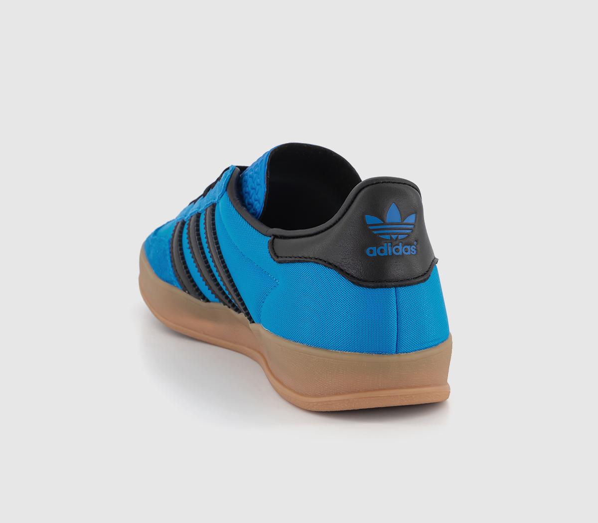 adidasGazelle Indoor TrainersBright Blue Black Gum