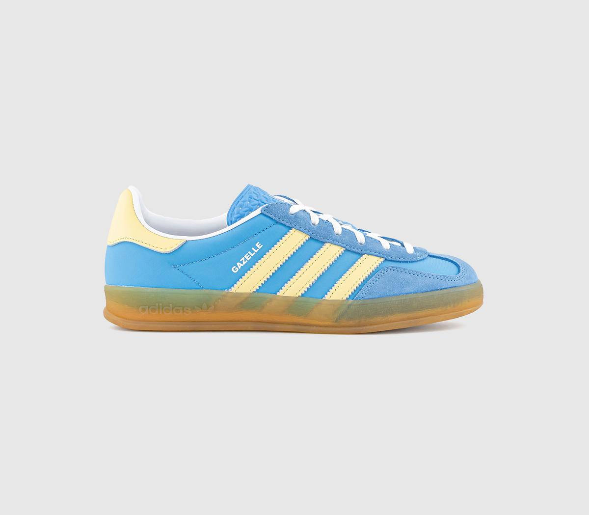 adidas Gazelle Indoor Trainers Semi Blue Burst Almost Yellow White Men s Trainers