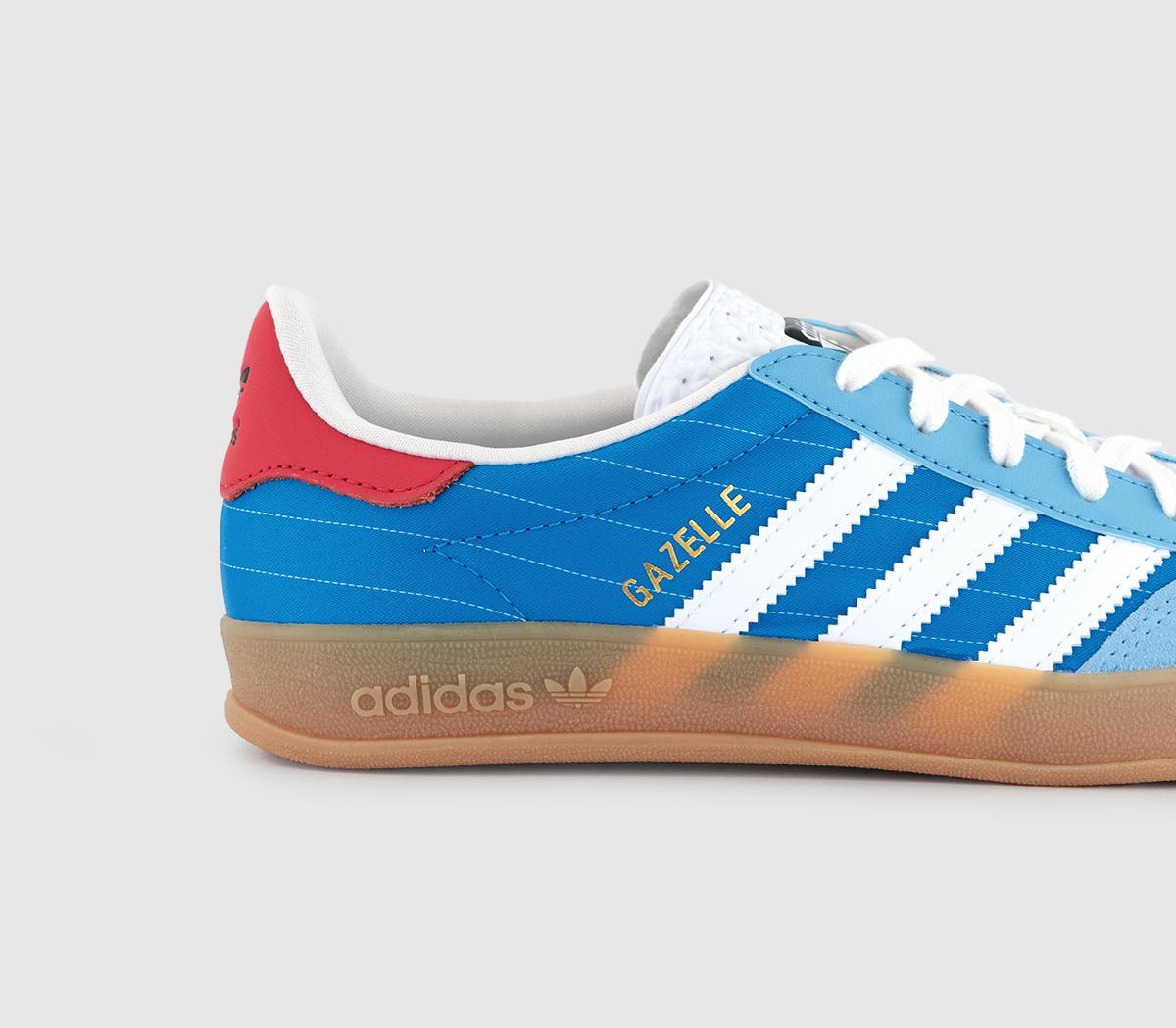 adidasGazelle Indoor TrainersBright Blue White Gum