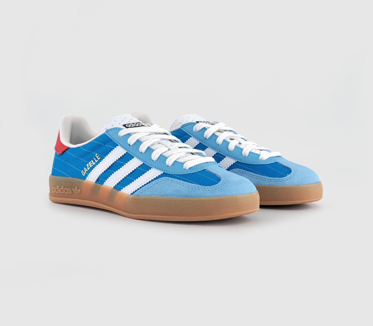 adidasGazelle Indoor TrainersBright Blue White Gum