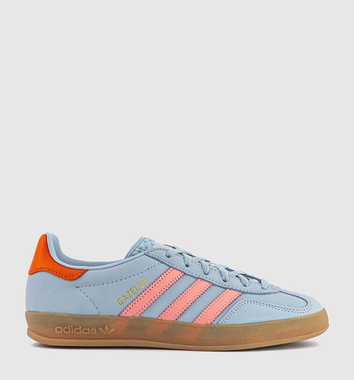 adidas Gazelle Indoor Trainers Wonder Blue Solar Orange Gum