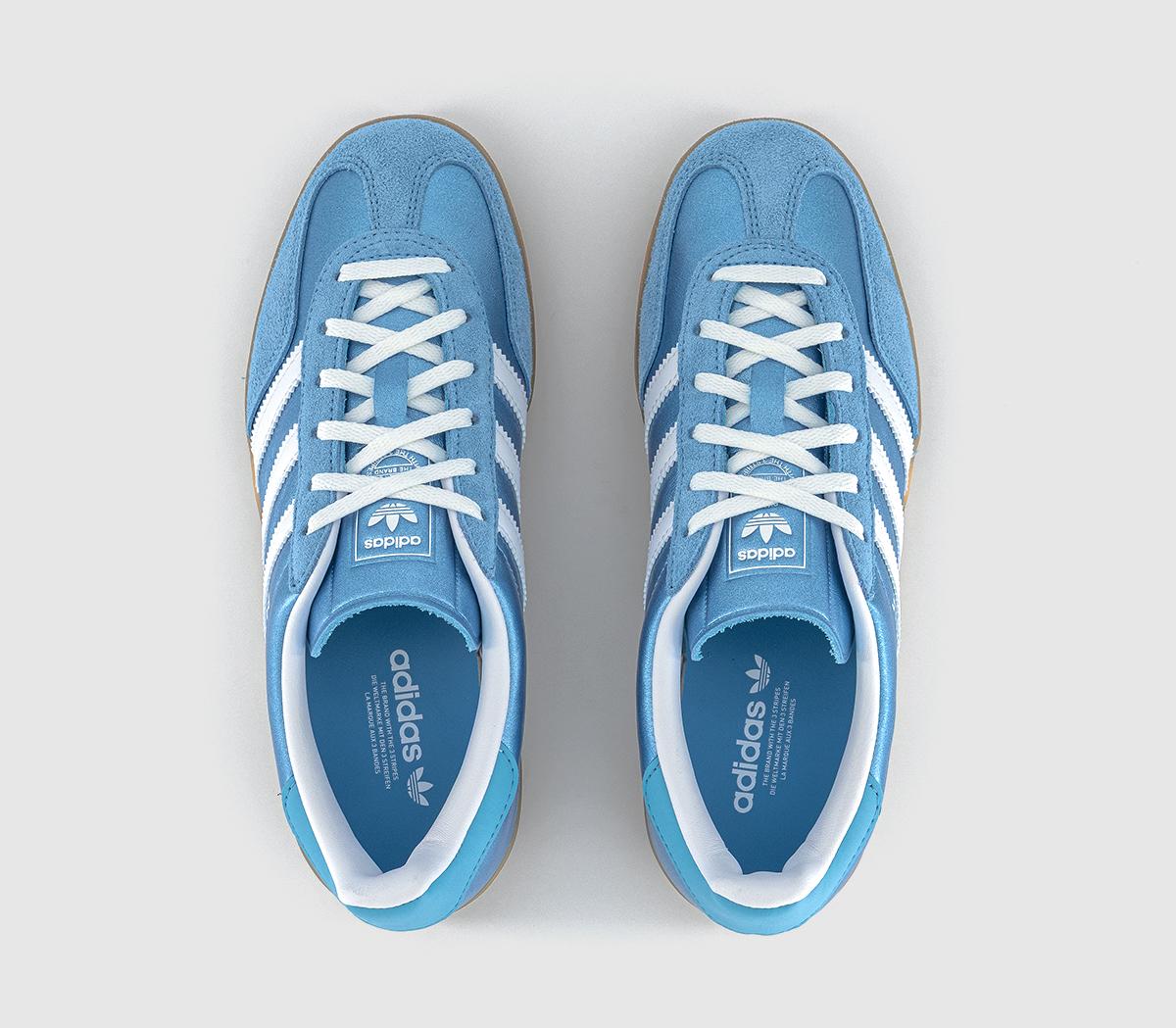 adidasGazelle Indoor TrainersBliss Blue White Metallic