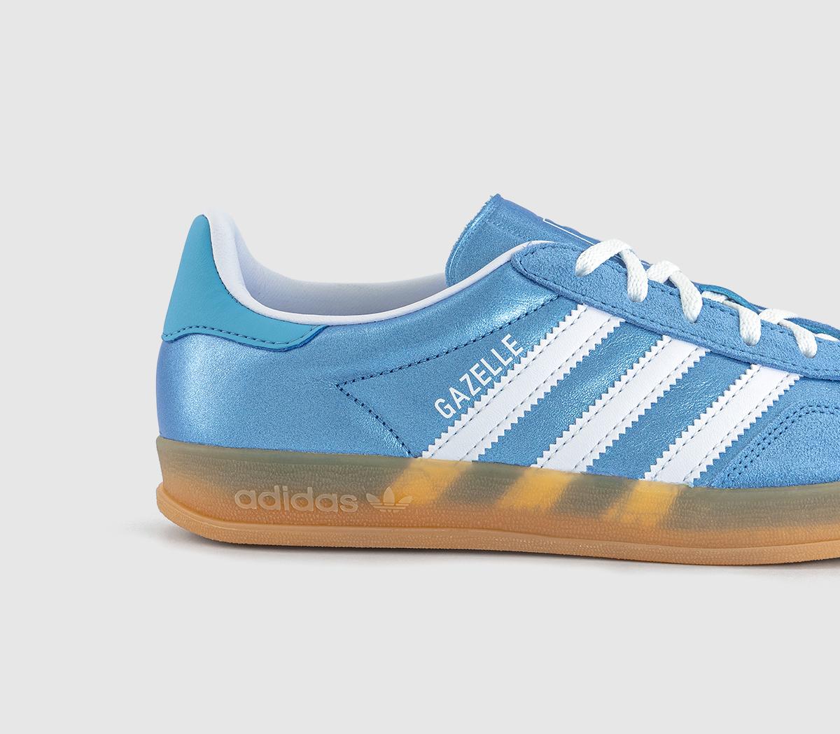 adidasGazelle Indoor TrainersBliss Blue White Metallic
