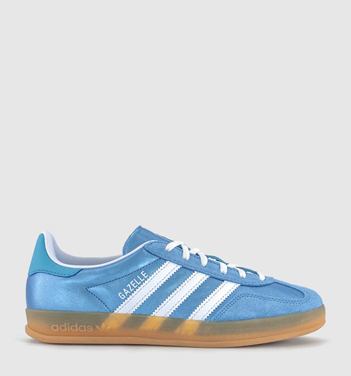adidas Gazelle Indoor Trainers Bliss Blue White Metallic