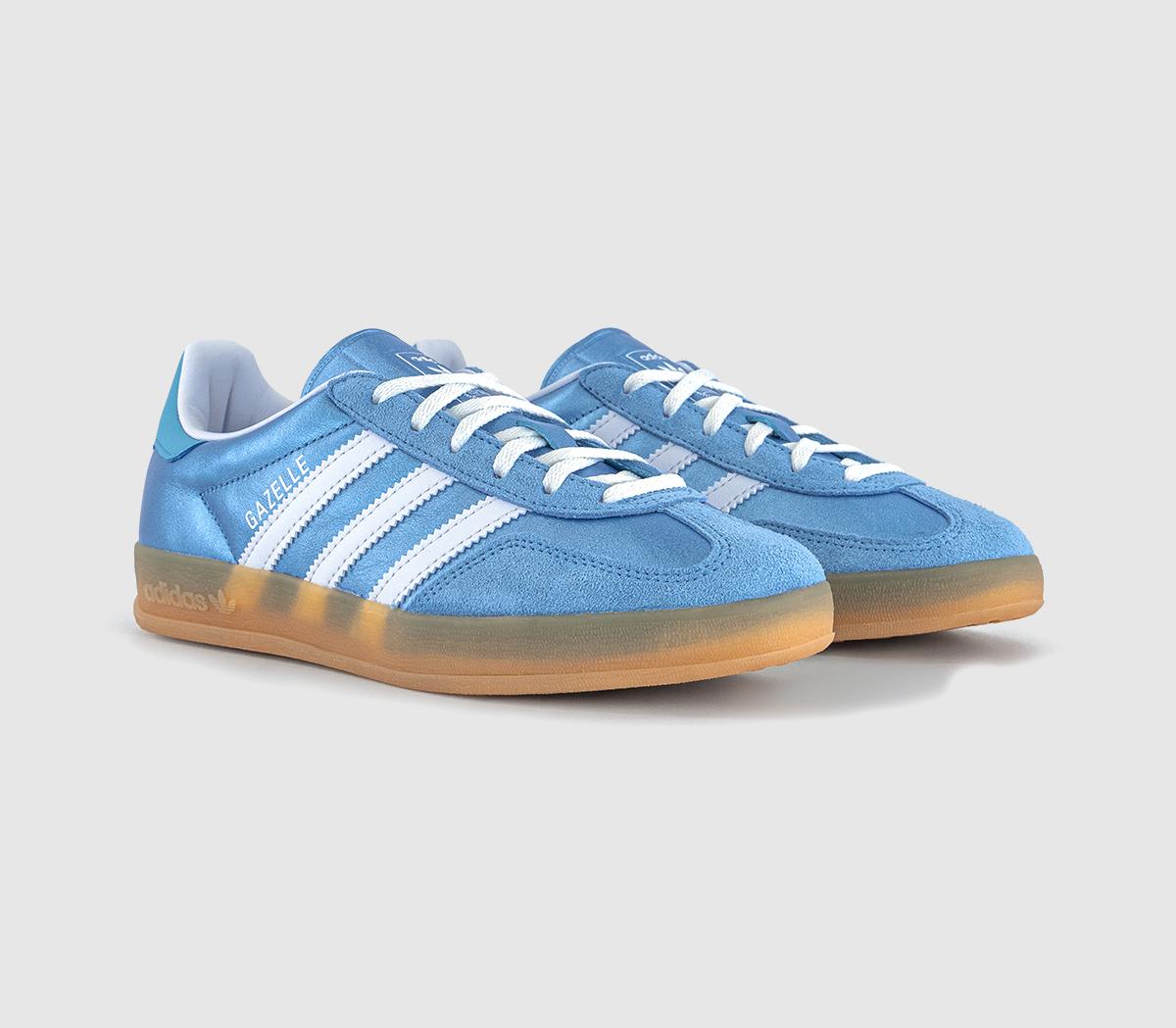 adidasGazelle Indoor TrainersBliss Blue White Metallic