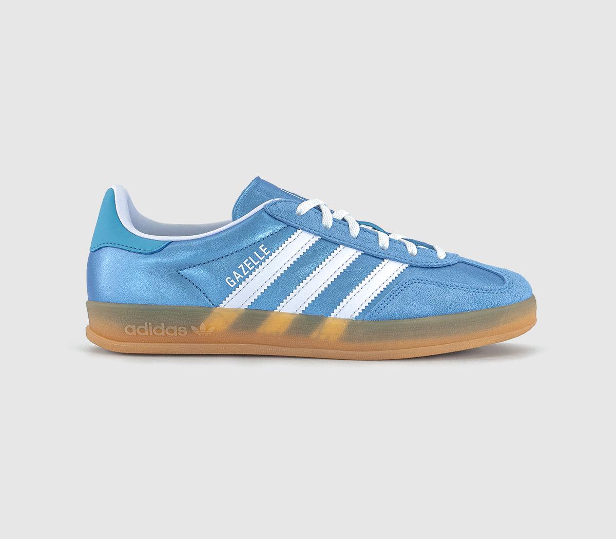 adidasGazelle Indoor TrainersBliss Blue White Metallic