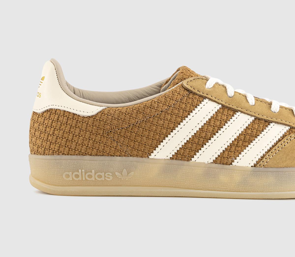 adidasGazelle Indoor TrainersBrown Desert Wonder White