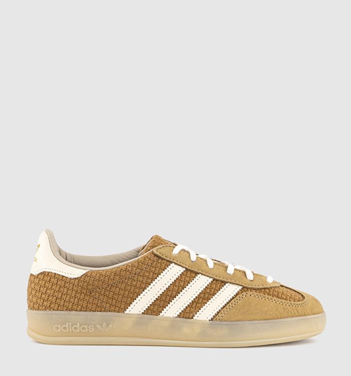 adidas Gazelle Indoor Trainers Brown Desert Wonder White